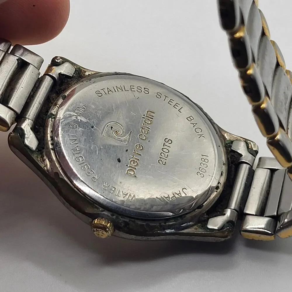 Pierre Cardin Two Tone Quartz Analog Ladies Watch with Date